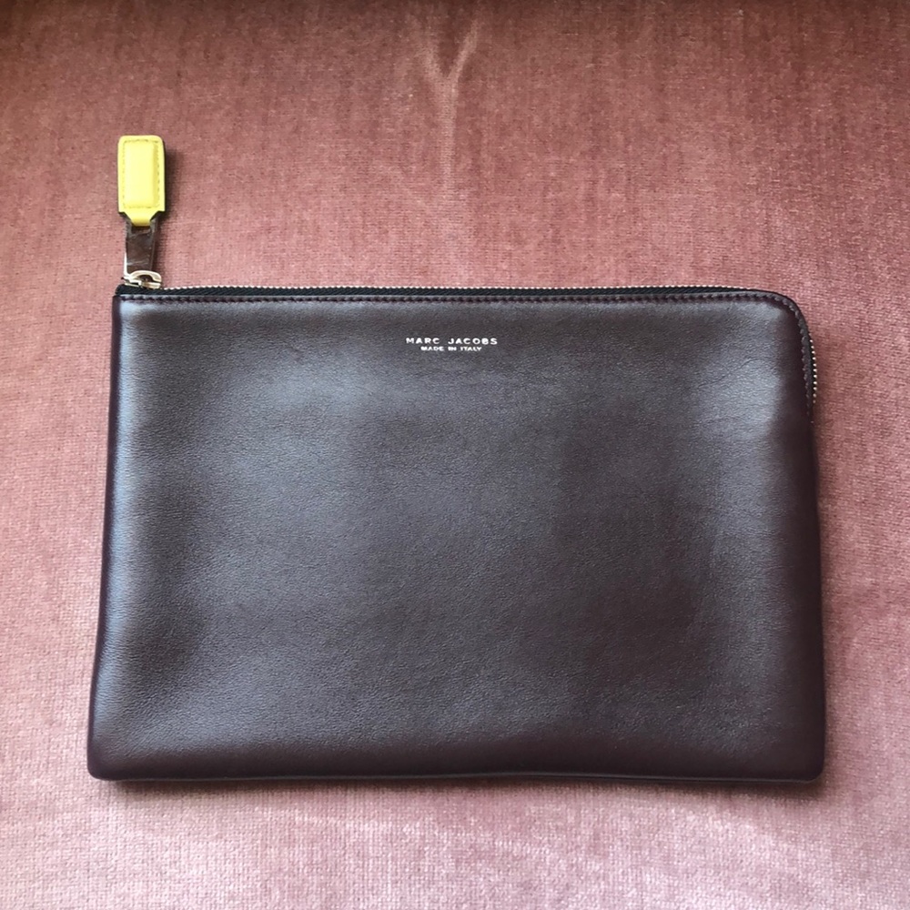 Marc Jacobs burgundy clutch